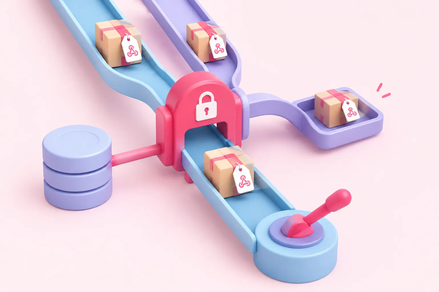 Two webhook deliveries with the same ID reach a database lock that allows only one to activate an API action.
